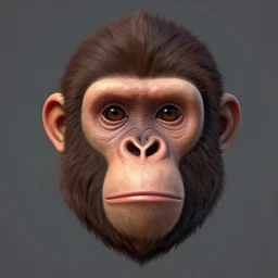the evolution of the human face, from primates to the modern man, digital art, artstation, front view