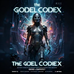 the godel codex, concert poster, futuristic, the godel codex