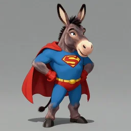 a donkey themed superhero by artgerm