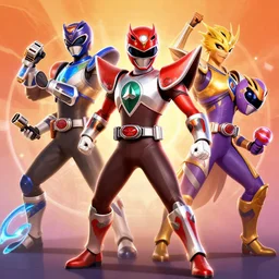 power rangers in overwatch, official overwatch game art