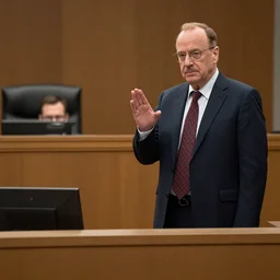 saul goodman defending michael scott in a court