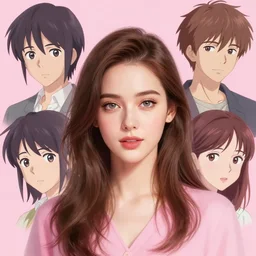 portrait woman girl miss attractive eye catching official fanart behance hd artstation by Rossdraws and Jesper Ejsing, by Makoto Shinkai and Lois van baarle, ilya kuvshinov, portrait pink theme