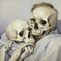high quality high detail painting by norman rockwell, hd, death, muted pastel colors, photorealistic lighting