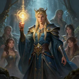 legendary fairy prince wizard cast a spell, highly detailed, d & d, fantasy, highly detailed, digital painting, trending on artstation, concept art, sharp focus, illustration, global illumination, ray tracing, realistic shaded, art by artgerm and greg rutkowski and fuji choko and viktoria gavrilenko and hoang lap