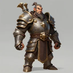 a mighty dwarf warrior in armor, trending on art station, fantasy