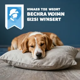tired dog on a pillow, behance contest winner