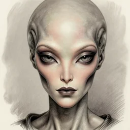 detailed portrait alien, elite, by Ismail inceoglu dragan bibin hans thoma greg rutkowski Alexandros Pyromallis Nekro Rene Maritte Illustrated, Perfect face, fine details, realistic shaded, fine-face, pretty face