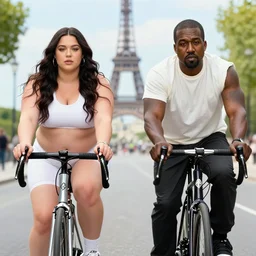obese r kelly and kanye west cycling the tour the france