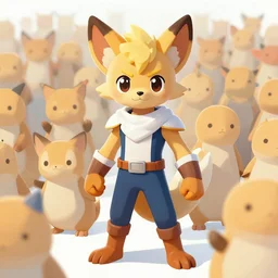 Fursona character with powers based on their hobby, a hero against an infinite legion of evil, manga style sci-fi fantasy furry character artwork by Wayne Reynolds Kinkade and Dan Mumford Monet