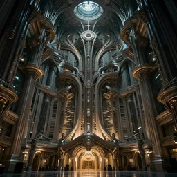 the grand plaza, sci - fi architectural masterpiece, intricate complexity, dramatic lighting, by greg rutkowski, artgerm, ross tran, conrad roset, takato yomamoto. 4 k, beautiful, cinematic dramatic atmosphere