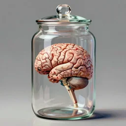 a brain in a jar, detailed 4 k digital painting by james gurney, greg rutkowski, and raymond swanland
