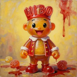 portrait of king of candy mr harry haribo ail painting bloody conquest