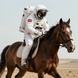 a photo of an astronaut riding on a horse, ultra detailed, 8 k, trending on artstation, award - winning art,