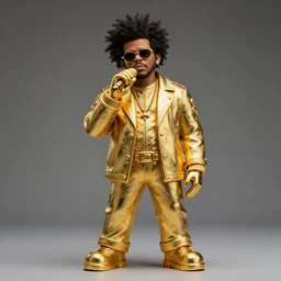 The Weeknd Gold Statue