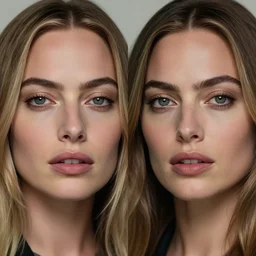 a mix of margot robbie and hana soukupova, hyper realistic face, beautiful eyes, cinematic, long shot, hyper detailed, 8 5 mm photograph, 8 k resolution, film still, sharp lens, wide lens