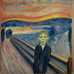 calm winter night. painted by edvard munch
