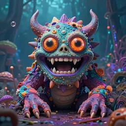 psychedelic monster hyperrealism