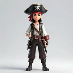 Professional concept art of the latest character of the show RWBY: a stylish pirate boy with a blue cape