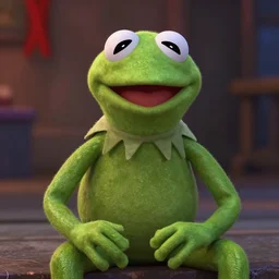 Kermit the frog, from Netlfix show Stranger Things.