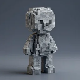 sculpture made of rectangle tetris, octane render, trending on artstation