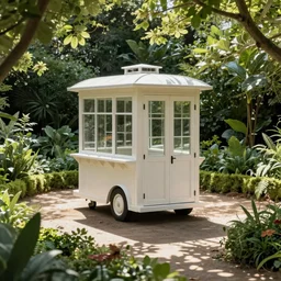 shuttle in a garden
