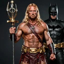 conan the barbarian as the batman in the dark knight ( 2 0 0 8 )