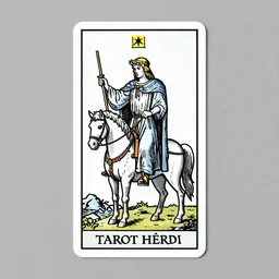 Joshua Bengio  on the Tarot Hermit card. Classic Rider–Waite tarot deck illustrated by Pamela Colman Smith