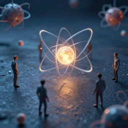atom sized people exploring the quantum realm