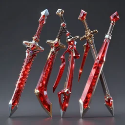 final fantasy 7 hyper realistic ruby weapons, highly detailed.