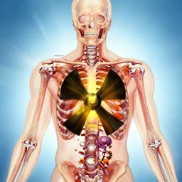 medical illustration of radiation poisoning