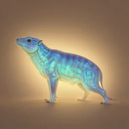 iridescent animal, backlit, warm tones, bioluminescent : by michal karcz, daniel merriam, victo ngai and guillermo del toro : ornate, dynamic, particulate, intricate, elegant, highly detailed, centered, artstation, smooth, sharp focus, octane render