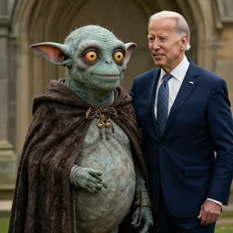 golem from lord of the rings mixed with joe biden.