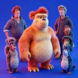 a high resolution render of sid from ice age movie by johannen voss by david cronenberg by francis bacon by peter kemp by octane render blender 8 k isometric dof neon colours