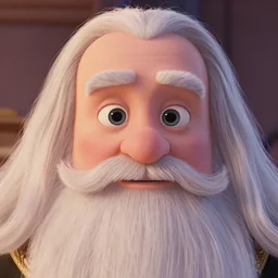 Professor Dumbledore as seen in Disney Pixar's Up (2009) eyes,