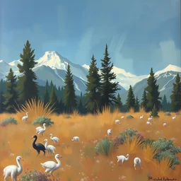 a painting by randal roberts art, 8 k