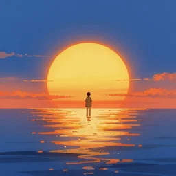 a sun on the horizon miracle of life, by ralph mcquarrie