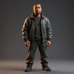 full body character, of kanye west, stylized, trending on artstation, digital painting, disney, pixar, 8 k, hd, dof, kodak film, volumetric lighting, subsurface scattering, photorealistic, octane render, extreme details