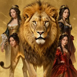 highly detailed portrait of a majestic lioness queen in the form of a beautiful woman. d & d. art by donato giancola, eugene delacroix, ruan jia, rebecca guay. trending on artstation, intricate details, energetic composition, golden ratio, concept art, illustration, elegant art, global illuminaition