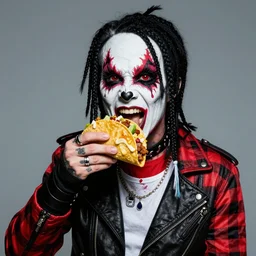 slipknot eating tacos 9 0's photo look