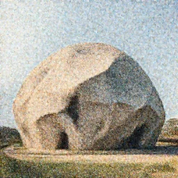 a modern polygonal housing structure build out of megaliths