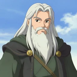 gandalf, anime portrait