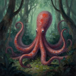 tentacle forest by greg rutkowski