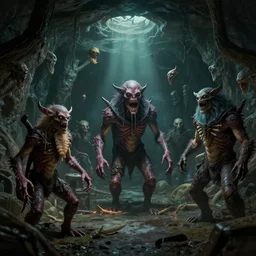 post - apoc blind underground monsters