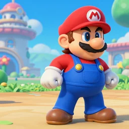 donald trump in paper mario as a playable character. gameplay footage, 4 k, nintendo, hd