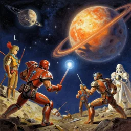 battle of the planets, art by emmanuel shiu