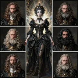 hyper realistic photo of baroque dark goth queen ethereal ghost full body, rule of thirds, cinematic, greg rutkowski, brom, james gurney, mignola, craig mullins, artstation, cgsociety