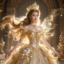 portrait of princess, beautiful, attractive, glowing, ornate and intricate, jaw dropping, dynamic lighting, fairy tale, intricate and detailed, 4 k octane render