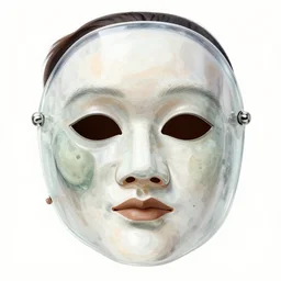 glass sponge bauta mask detailed face, illustration by wlop and artgerm and greg rutkowski, alphonse mucha, gerald brom, frank franzetta, craig mullins, intricate linework, sharp focus, smooth