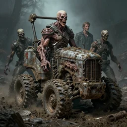 airbrushed awful torticollis mulch machine embedded in primordial muck by jack kirby, wayne d barlowe, francesco blanc, geof darrow, muted colors, dark narrative lighting, fine art masterpiece baked at 3 0 0 f, matte painting, cold lighting, aged with sunlight, award winning horror wraparound, photorealistic render, cinematic