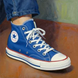 painting of a converse shoe by picasso